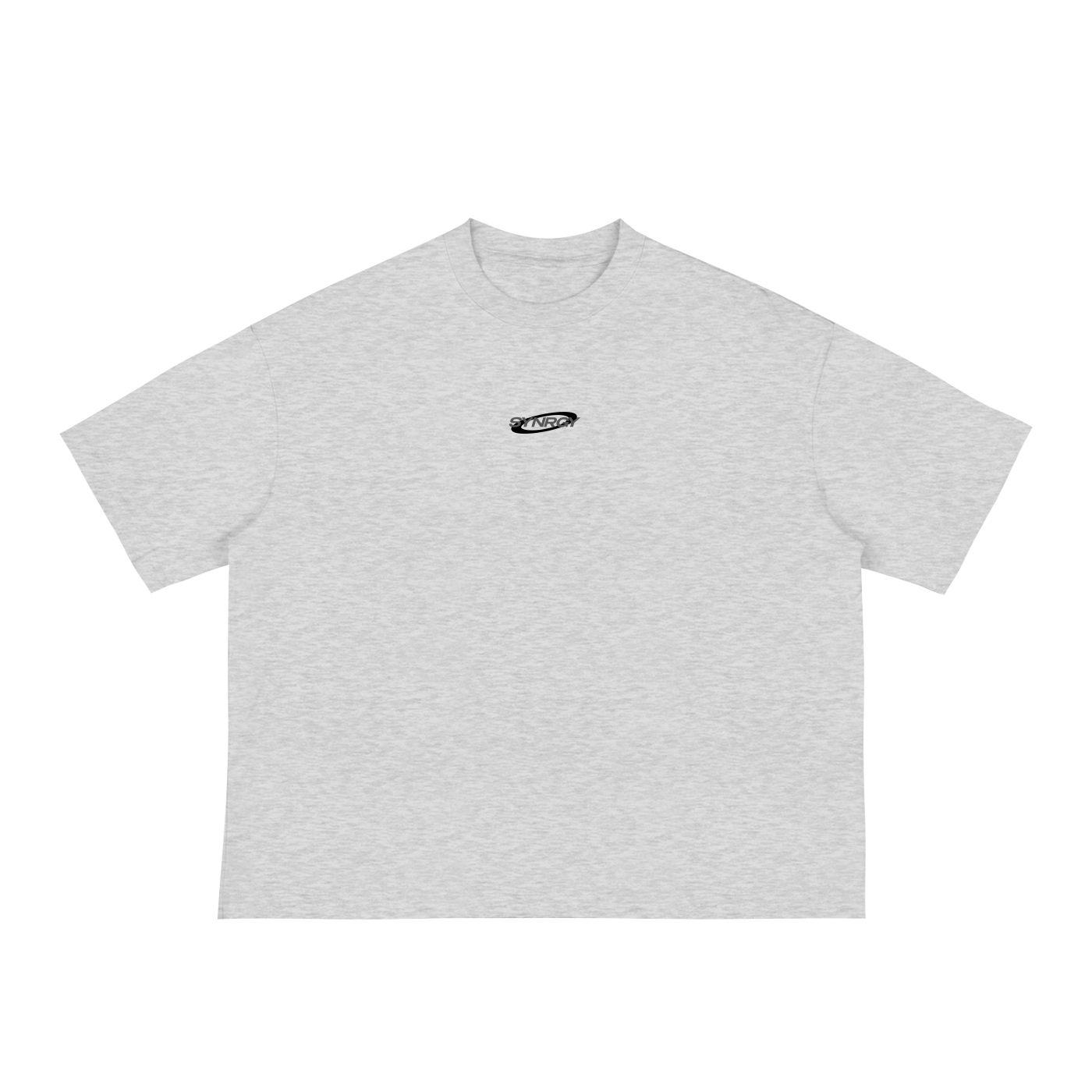 Oversized Cropped Boxy T-Shirt - Grey