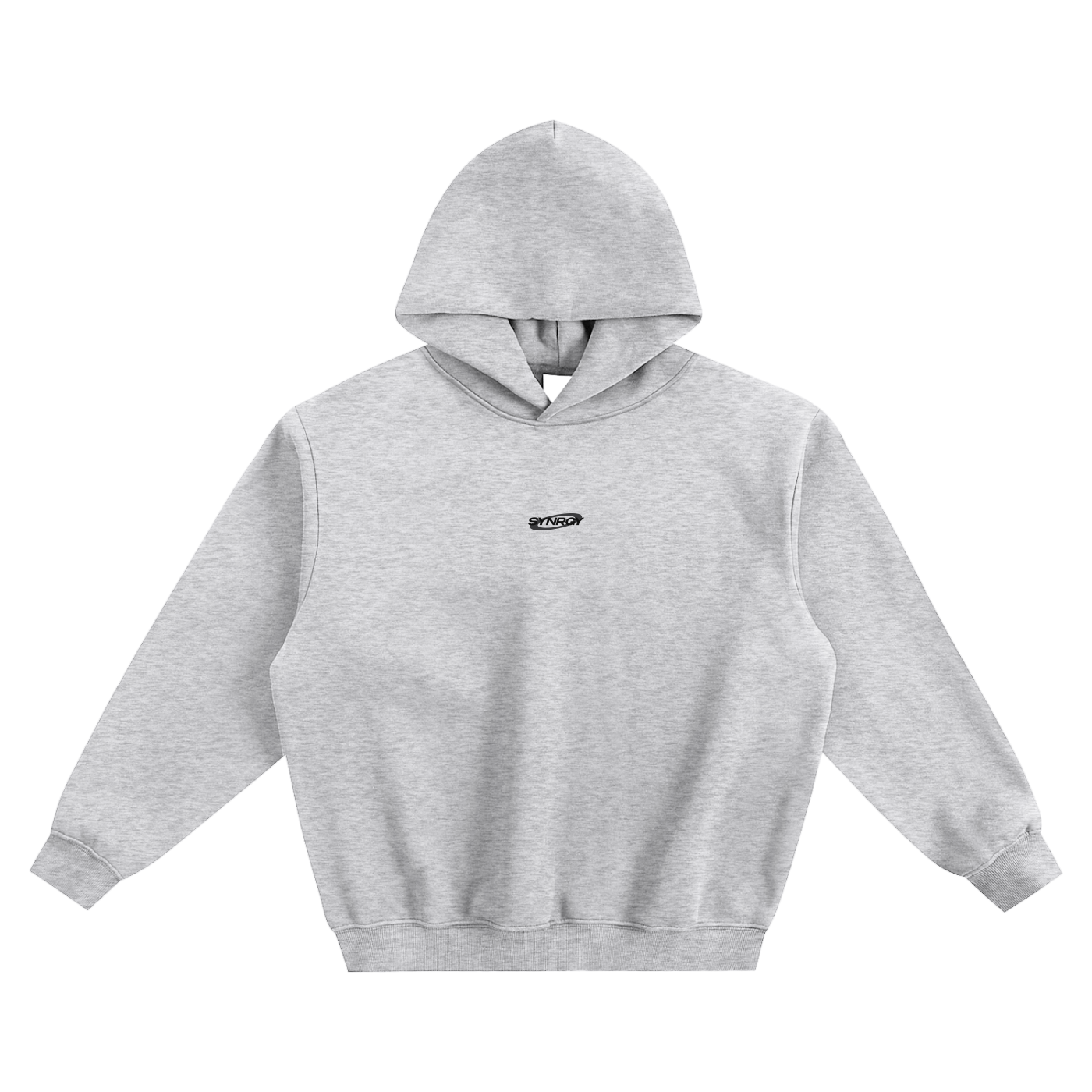 Fleeced Boxy Hoodie - Grey
