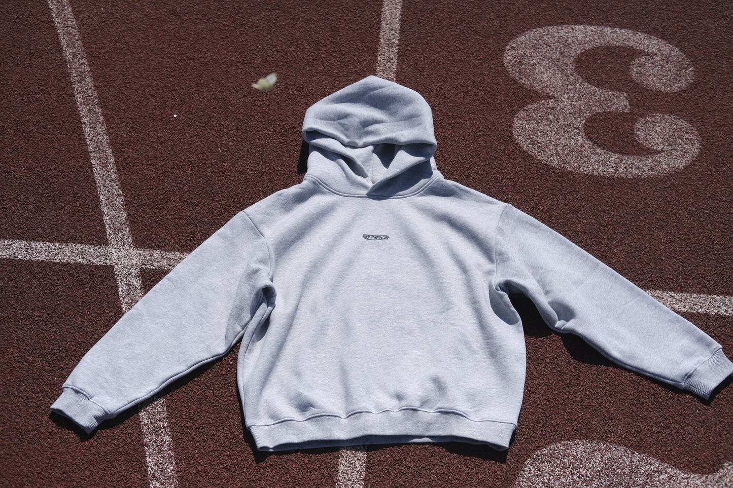 Fleeced Boxy Hoodie - Grey
