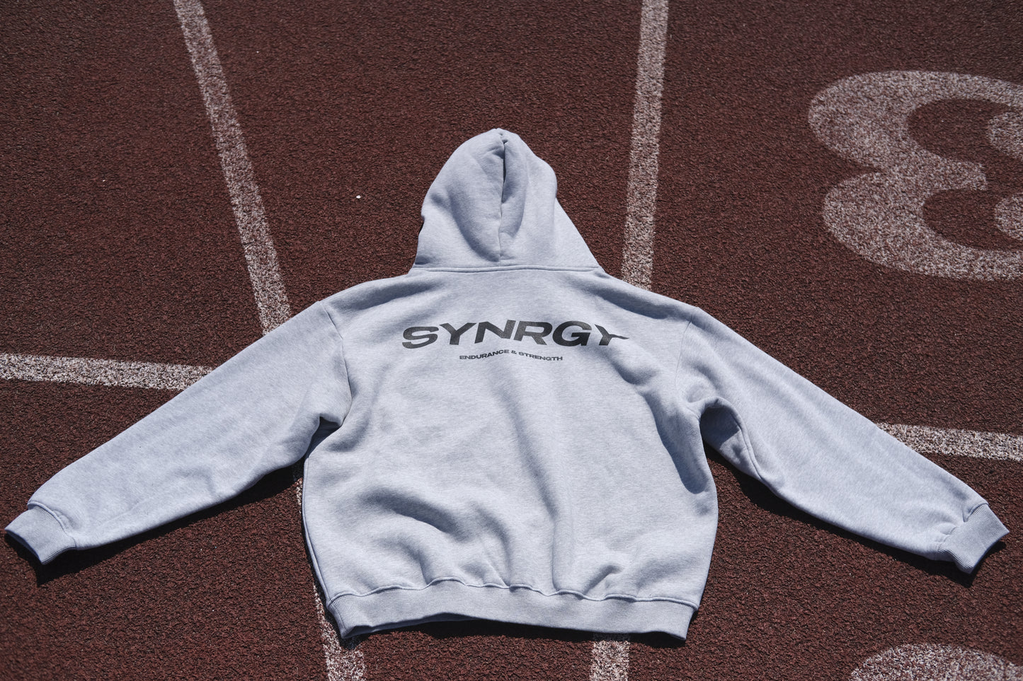 Fleeced Boxy Hoodie - Grey
