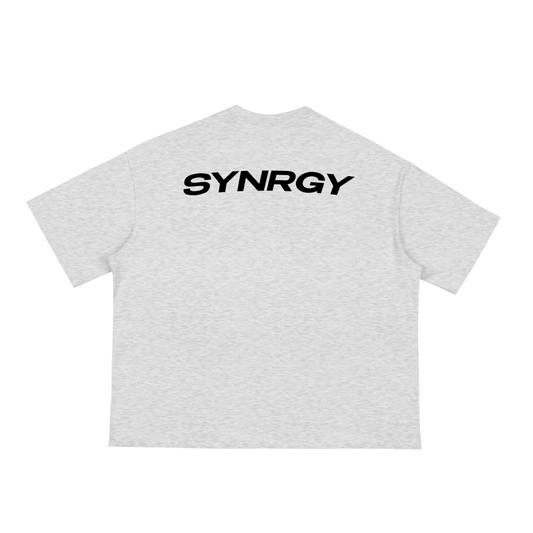 Oversized Cropped Boxy T-Shirt - Grey