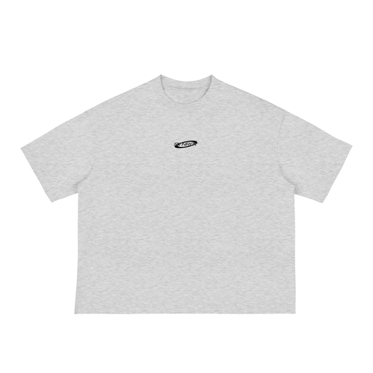 Oversized Cropped Boxy T-Shirt - Grey