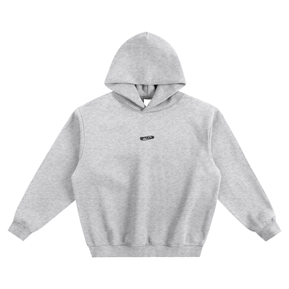 Fleeced Boxy Hoodie - Grey