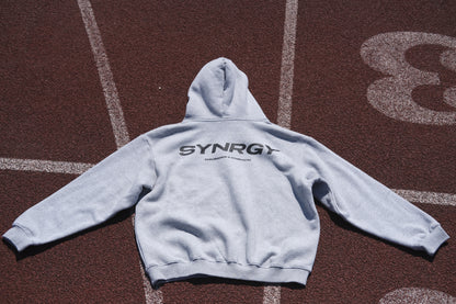 Fleeced Boxy Hoodie - Grey