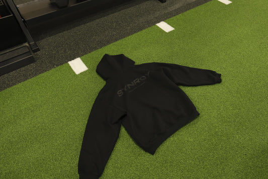 Fleeced Boxy Hoodie - Black