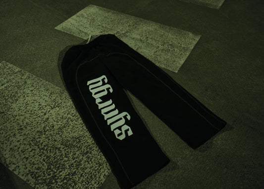 Stitched Straight Leg Joggers