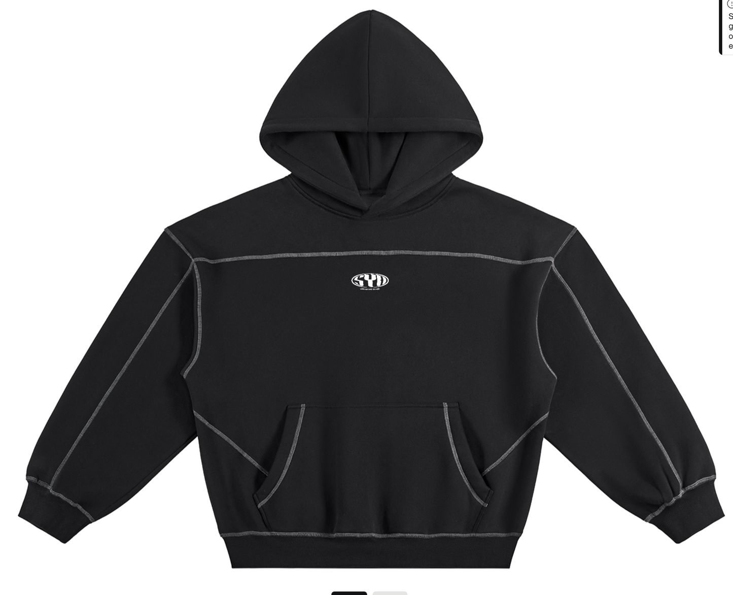 Stitched Boxy Training Hoodie