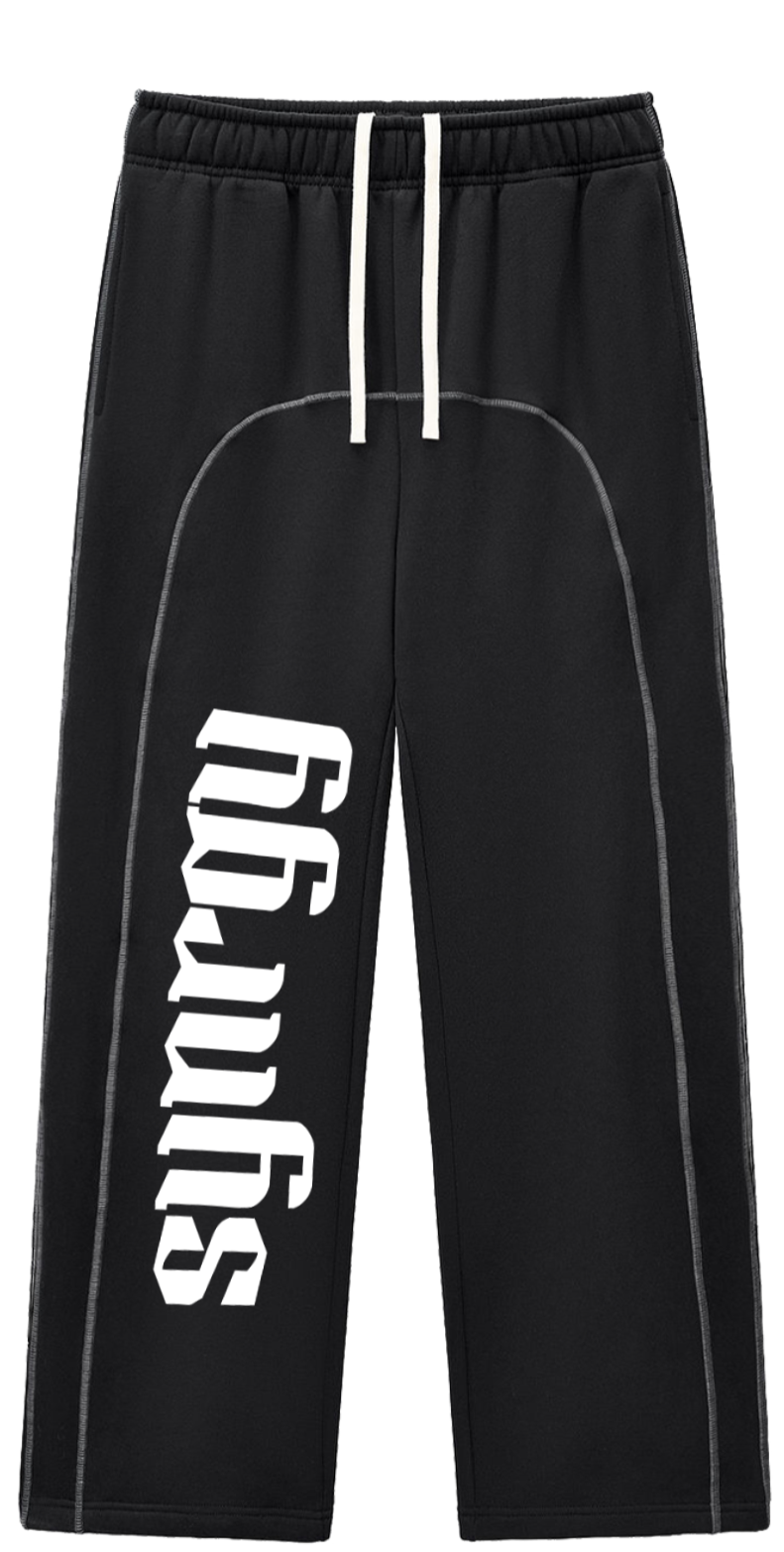 Stitched Straight Leg Joggers